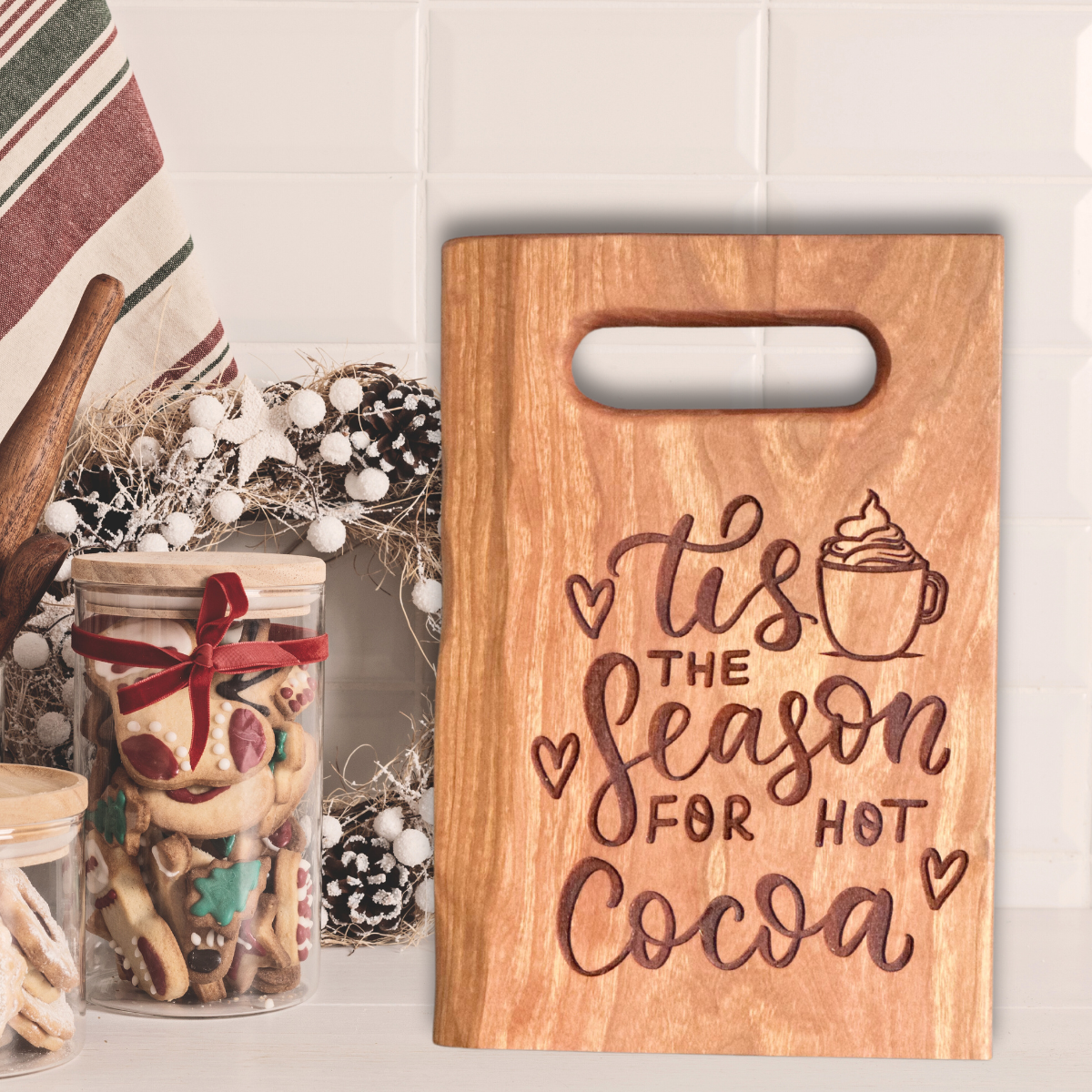 Tis The Season Cocoa Board