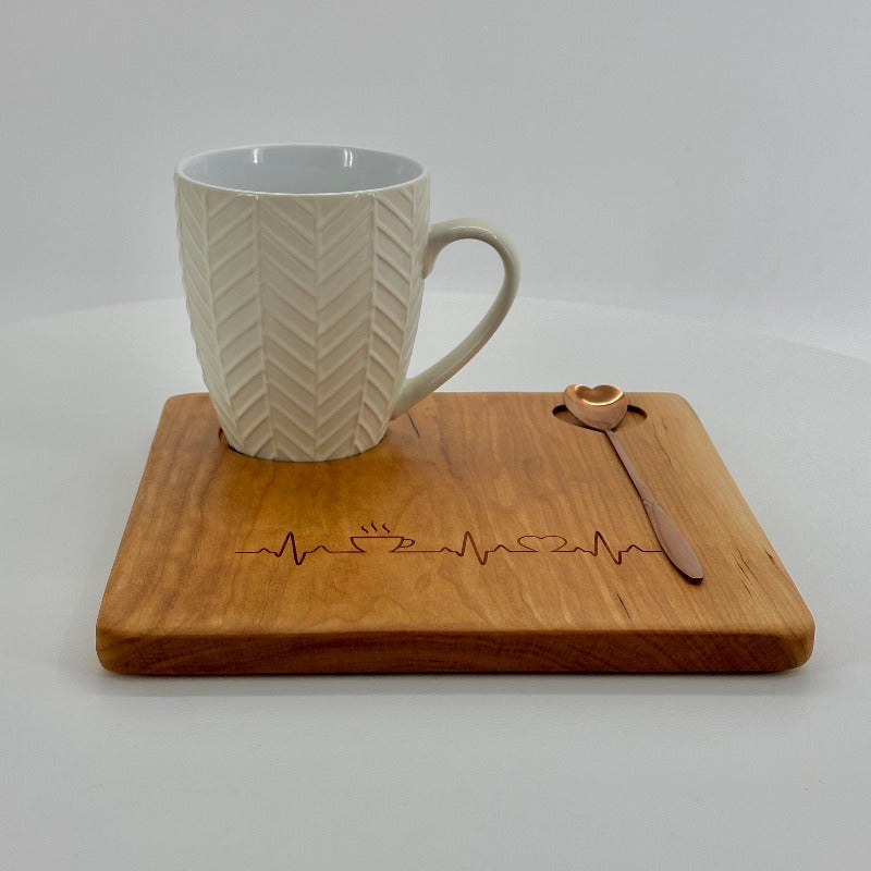 Mini Café Board in Cherry Hardwood