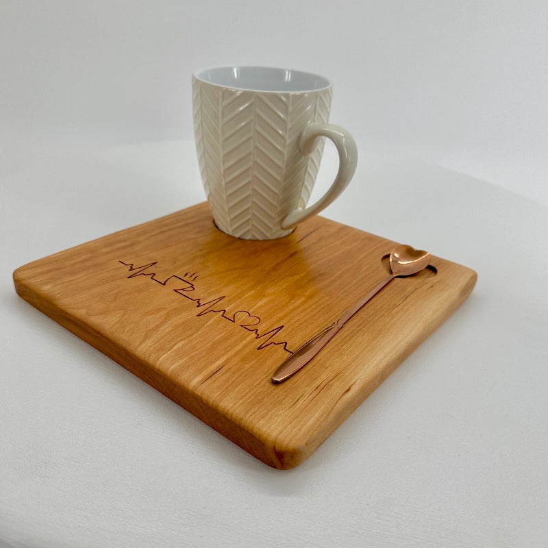 Mini Café Board in Cherry Hardwood