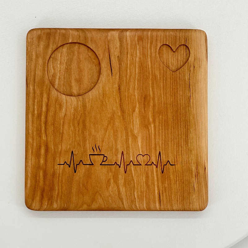 Mini Café Board in Cherry Hardwood