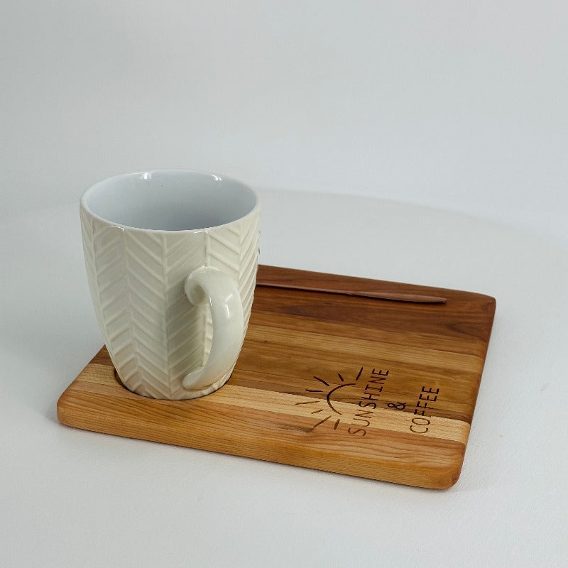 Mini Café Board in Cherry Hardwood