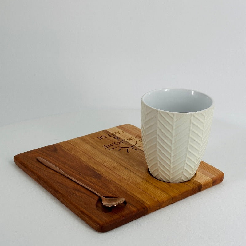 Mini Café Board in Cherry Hardwood