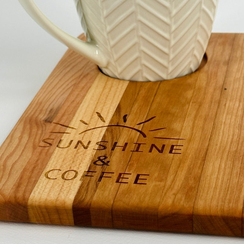 Mini Café Board in Cherry Hardwood