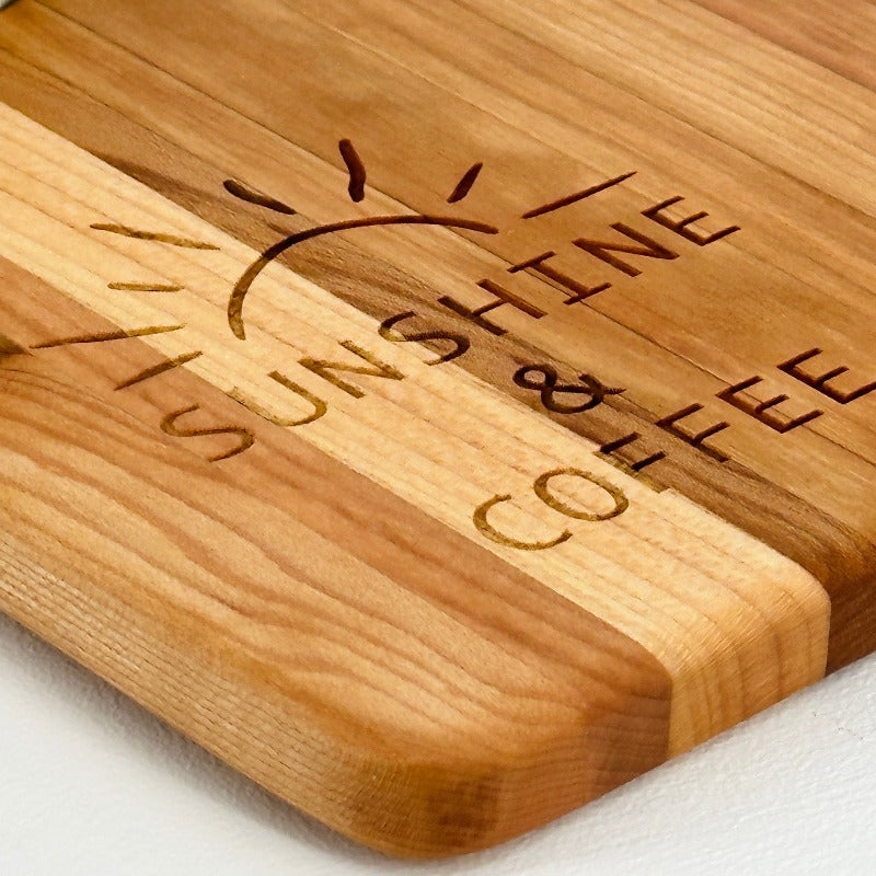 Mini Café Board in Cherry Hardwood