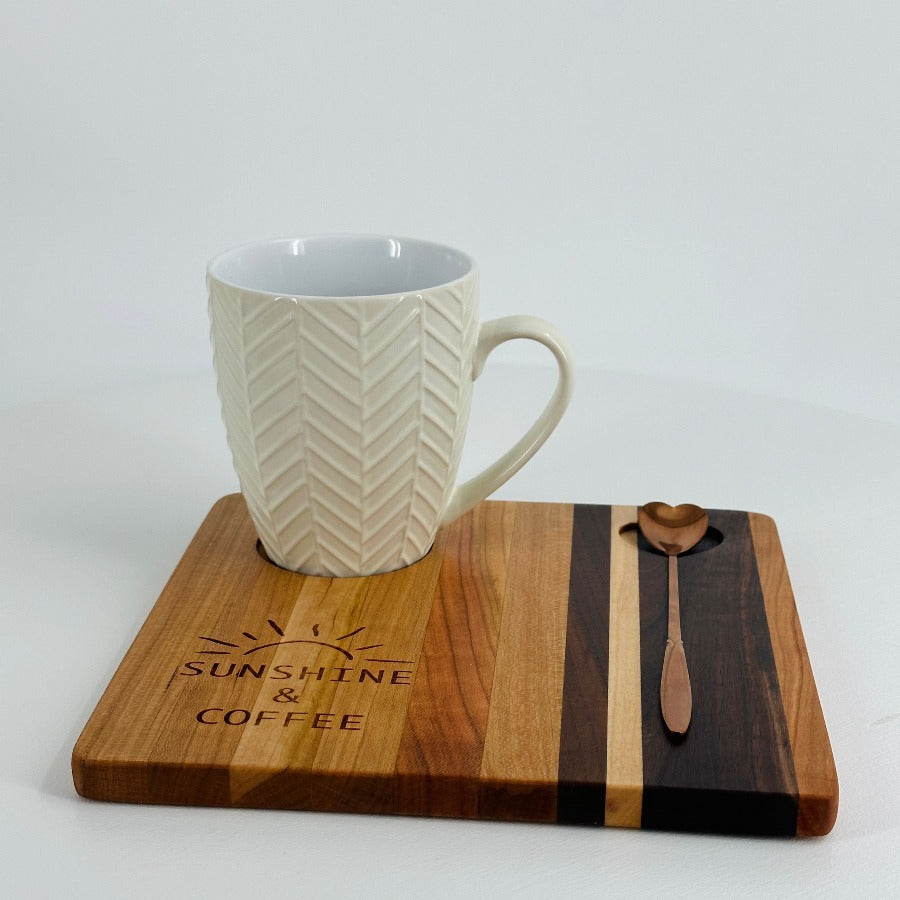 Mini Café Board in Cherry, Walnut, & Maple Hardwood