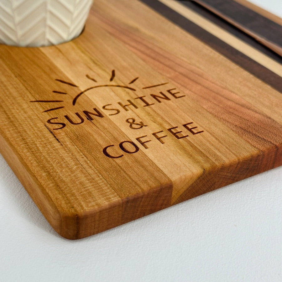 Mini Café Board in Cherry, Walnut, & Maple Hardwood