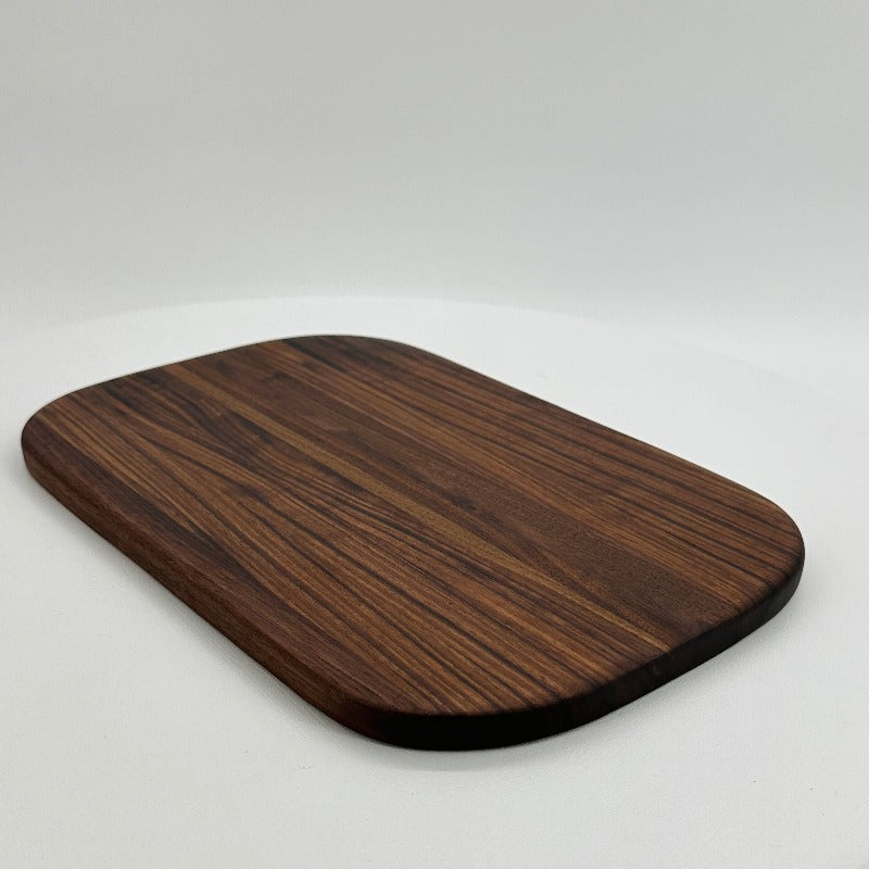 Rounded Rectangle Walnut Charcuterie Board