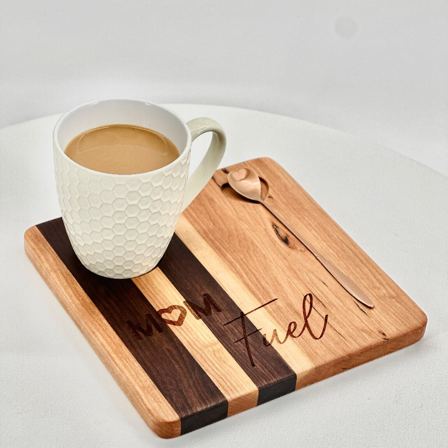 Mini Café Board in Cherry & Walnut Hardwood