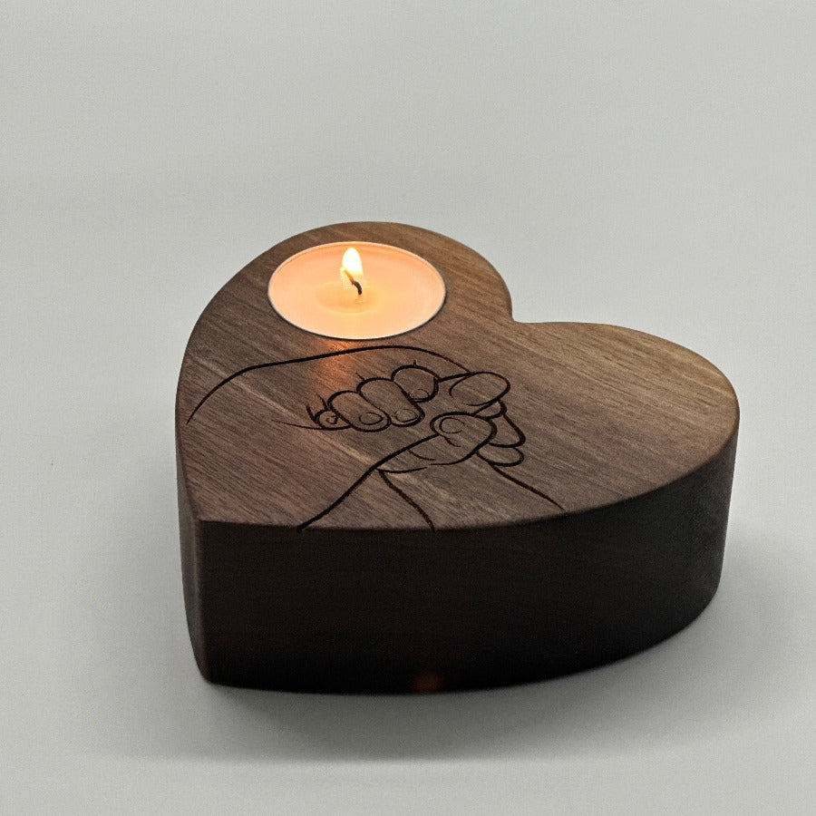 Heart Candle For Parents To Be