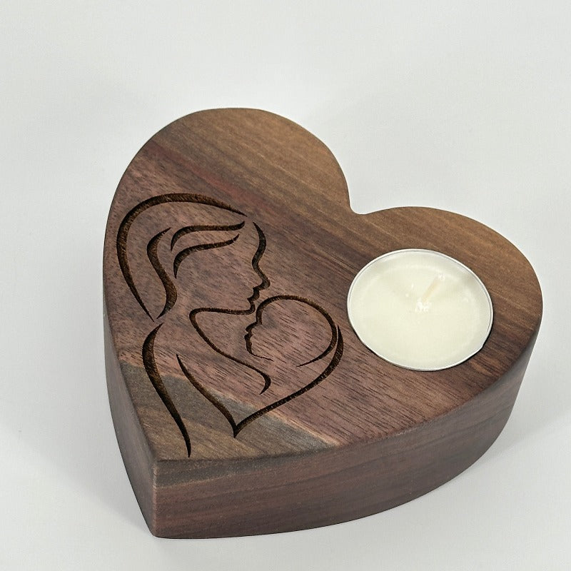 Heart Candle For New Mom or Mother To Be