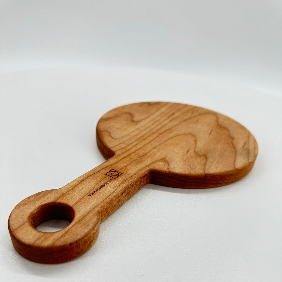 Paddle Style Cherry Hardwood Cheese Board