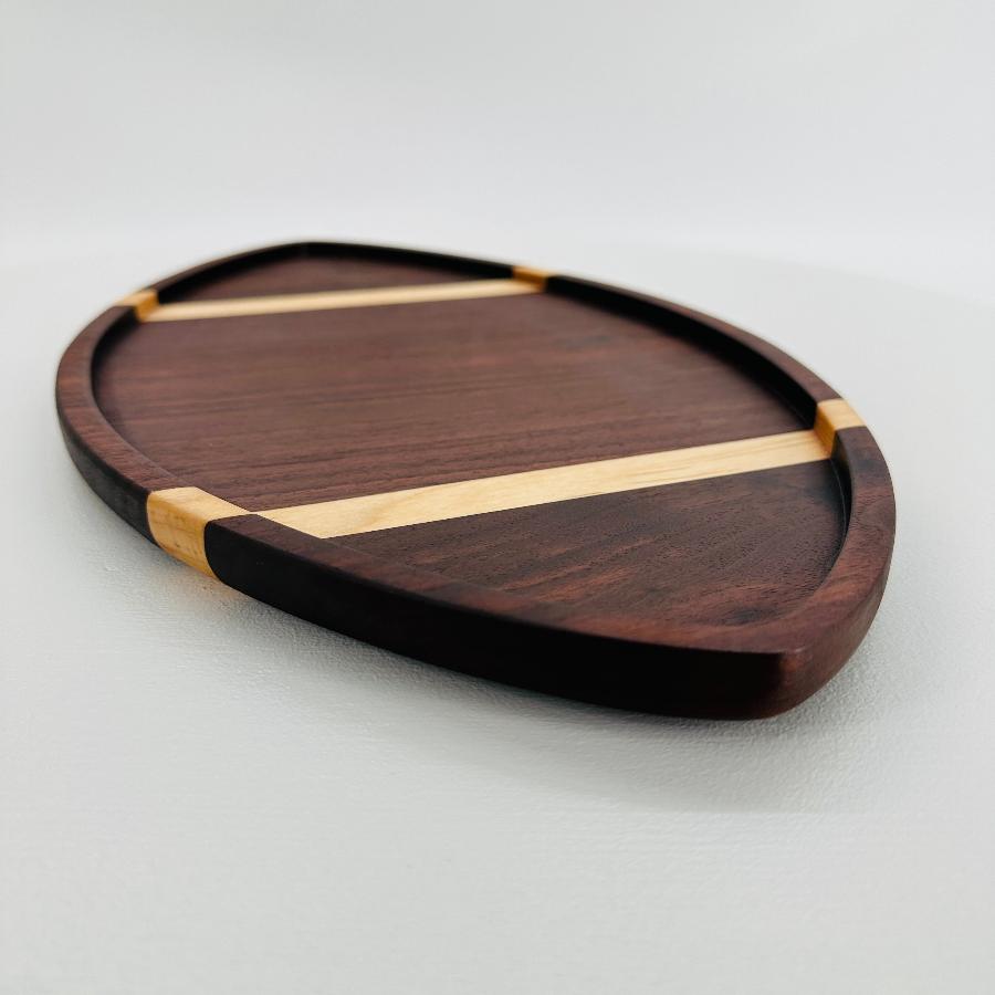 WALNUT AND MAPLE FOOTBALL BOARD