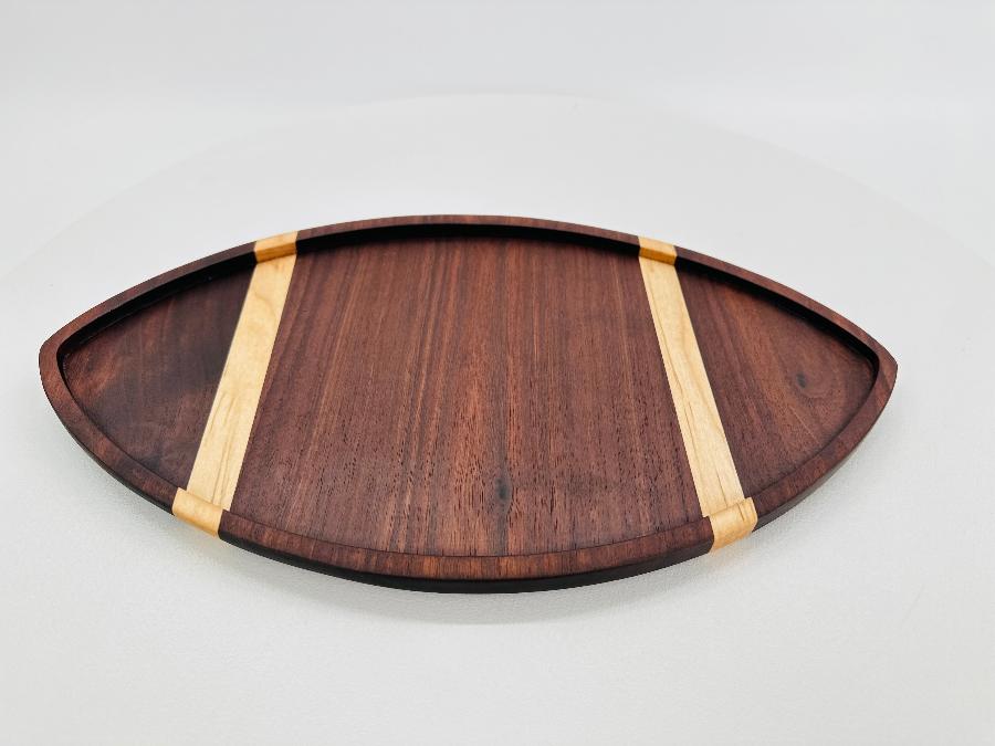 WALNUT AND MAPLE FOOTBALL BOARD