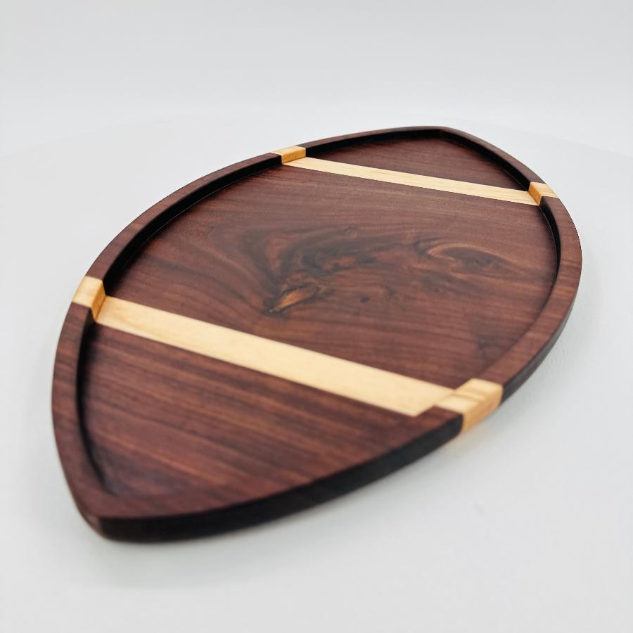 WALNUT AND MAPLE FOOTBALL BOARD (DISCOUNT)