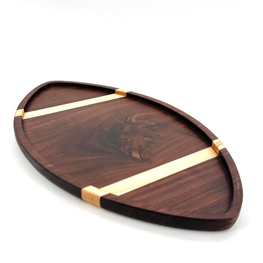 WALNUT AND MAPLE FOOTBALL BOARD (DISCOUNT)