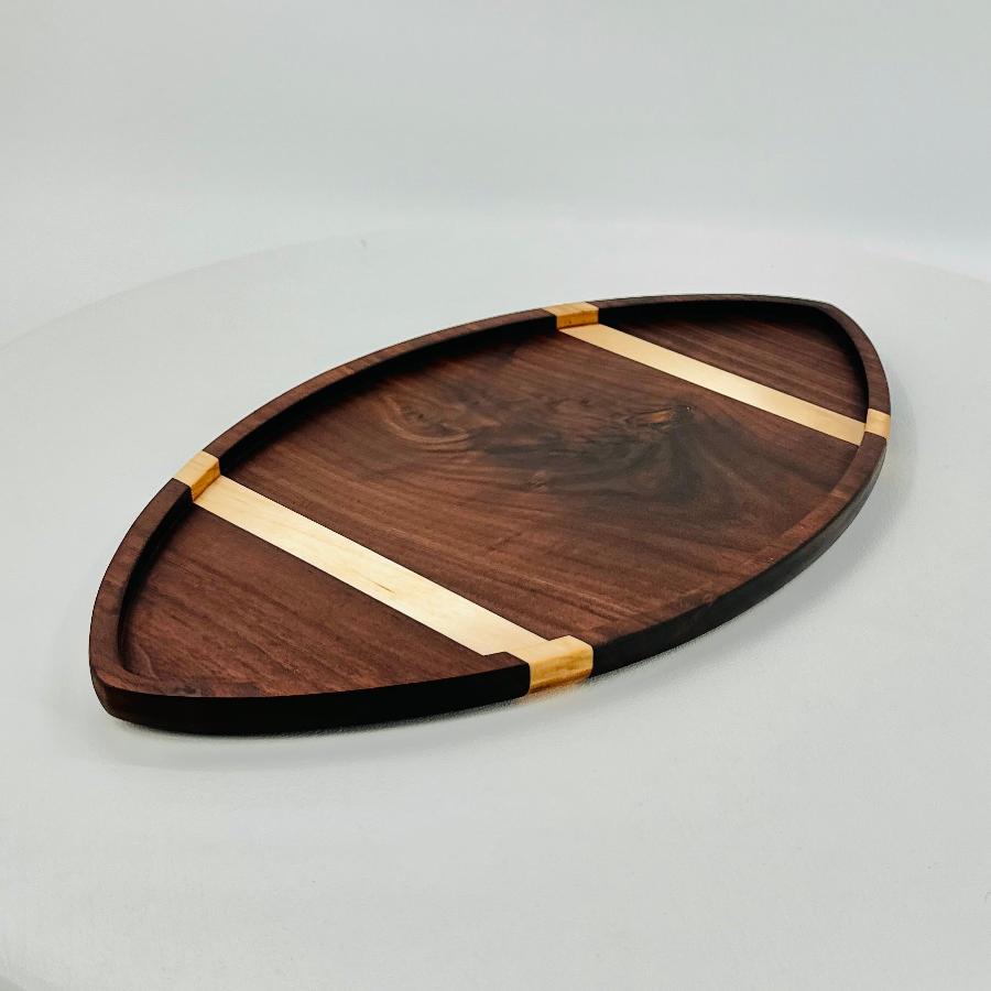 WALNUT AND MAPLE FOOTBALL BOARD (DISCOUNT)