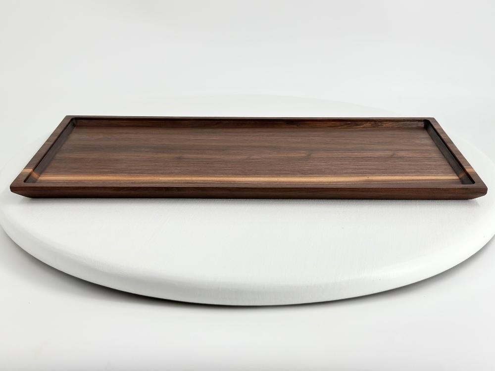 Hand crafted walnut serving tray