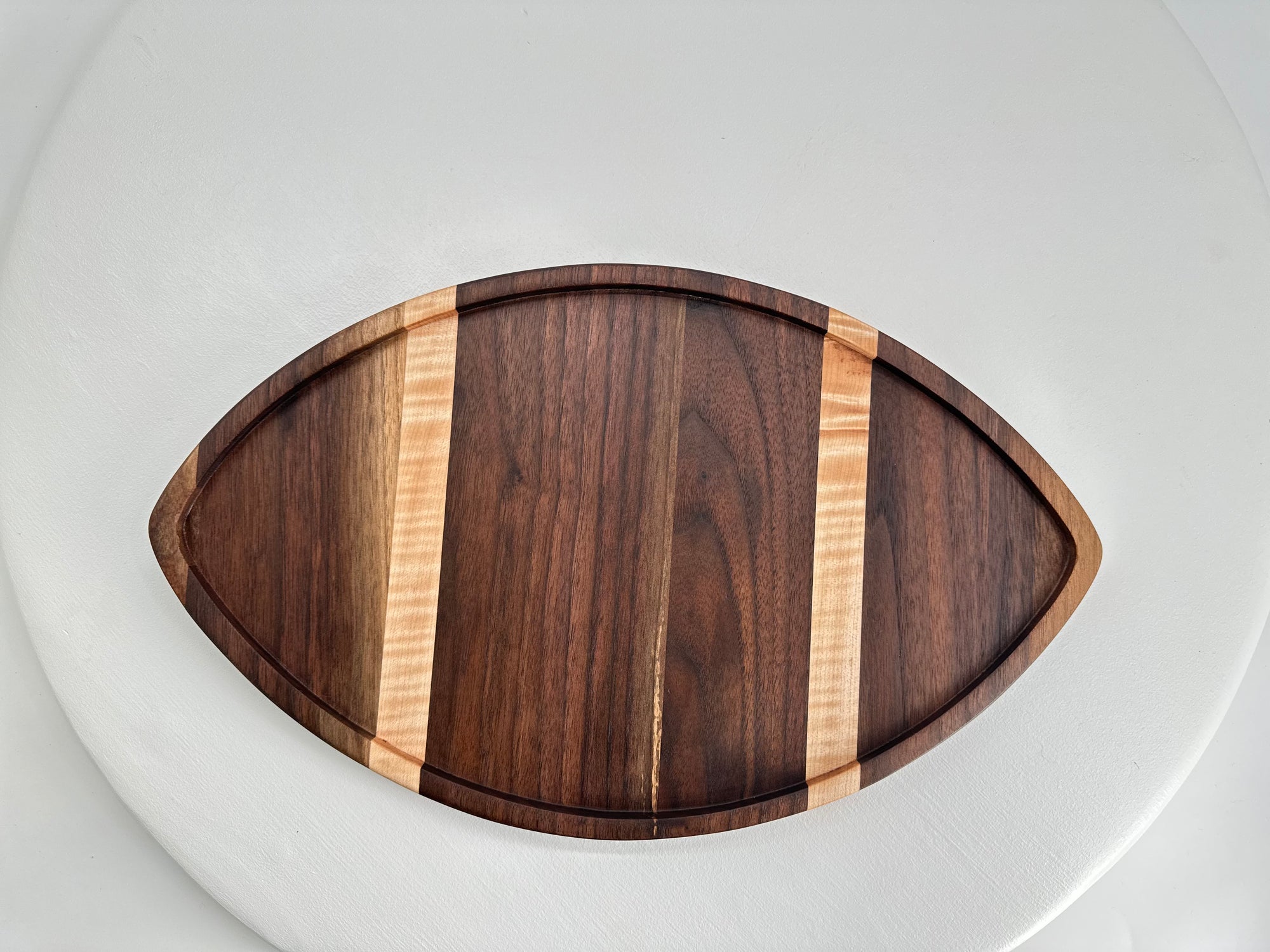 WALNUT AND MAPLE FOOTBALL BOARD (DISCOUNT)