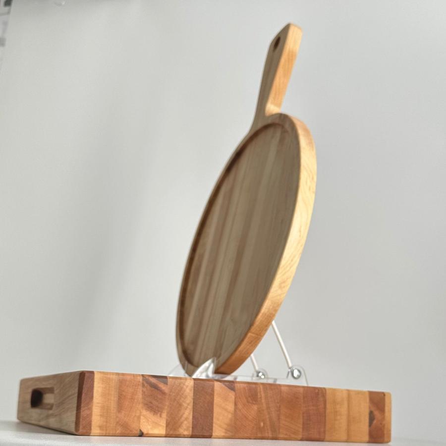 12 Inch Cherry Block And Paddle (Introductory Price)