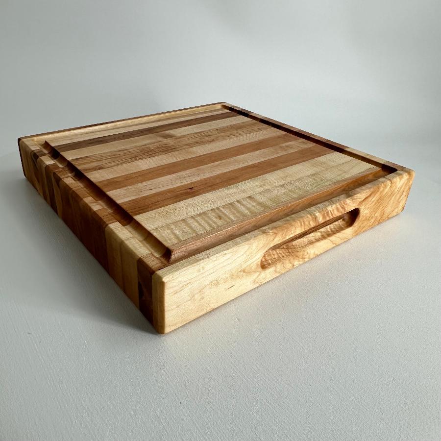 12 Inch Cherry Block And Paddle (Introductory Price)