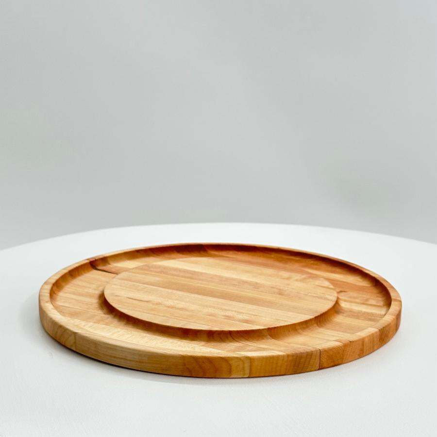 Cherry Charcuterie Tray with built in trough