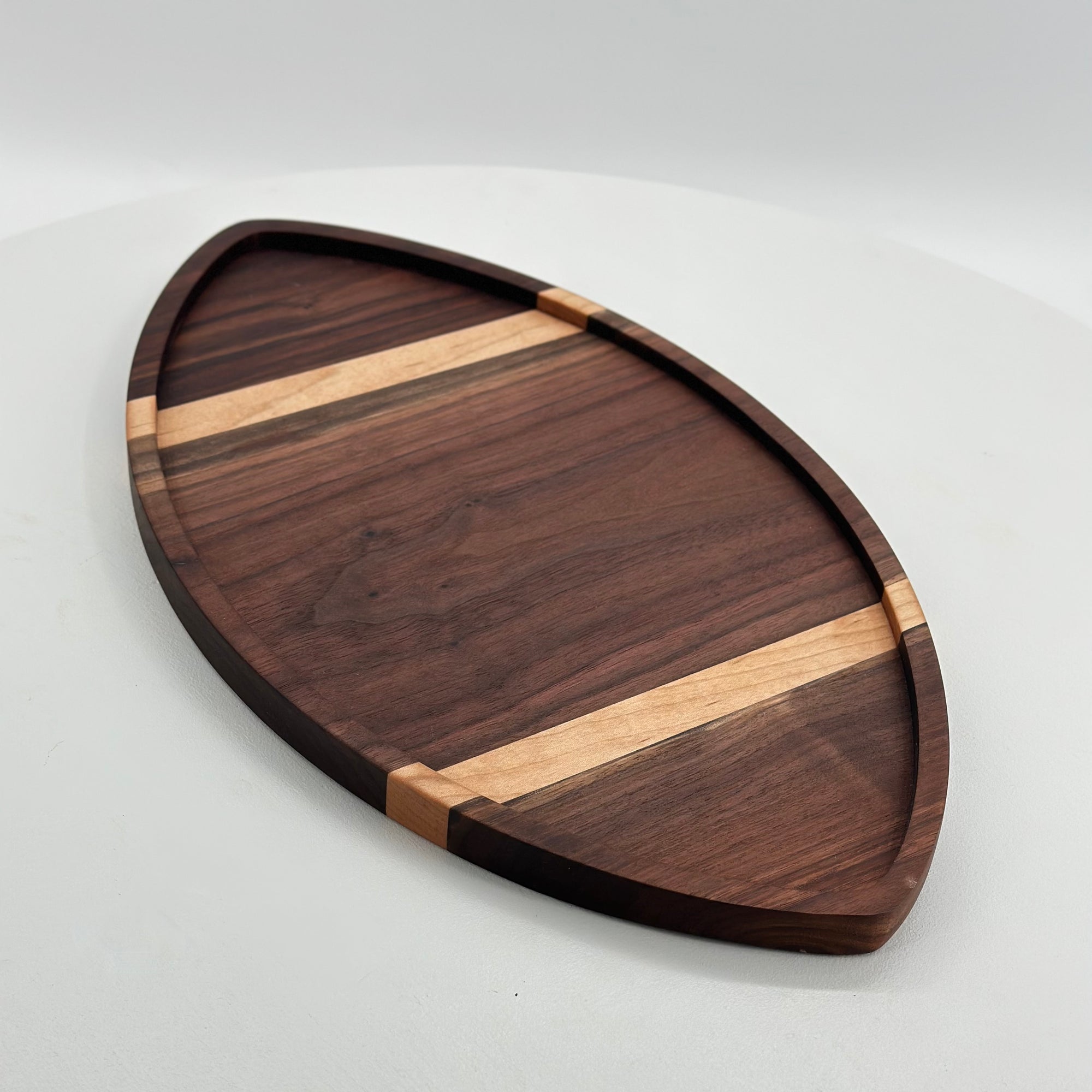 WALNUT AND MAPLE FOOTBALL BOARD