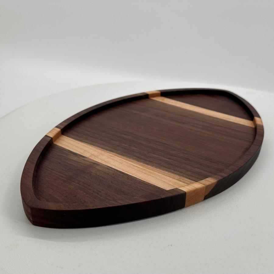 WALNUT AND MAPLE FOOTBALL BOARD