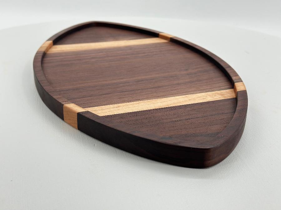 WALNUT AND MAPLE FOOTBALL BOARD