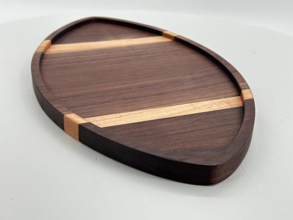 WALNUT AND MAPLE FOOTBALL BOARD