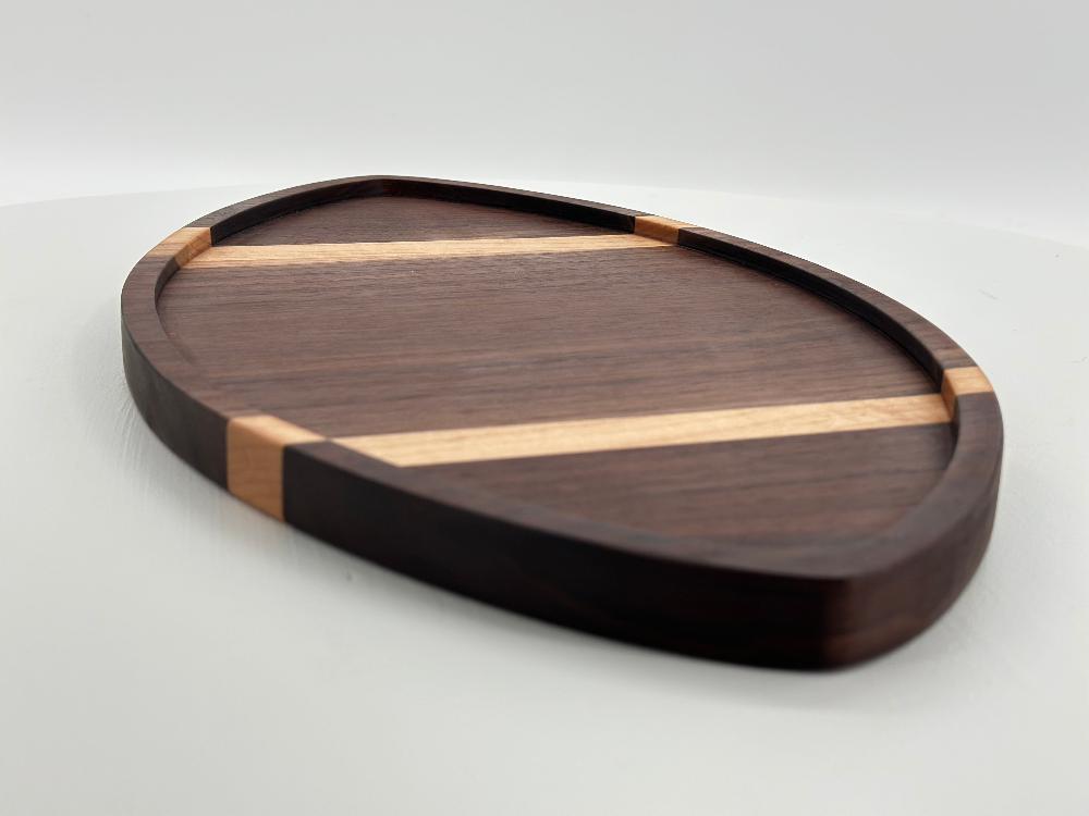 WALNUT AND MAPLE FOOTBALL BOARD