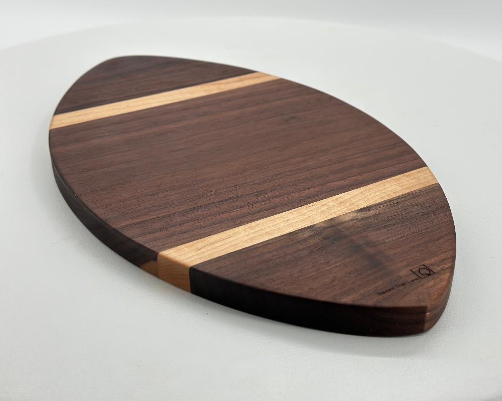 WALNUT AND MAPLE FOOTBALL BOARD