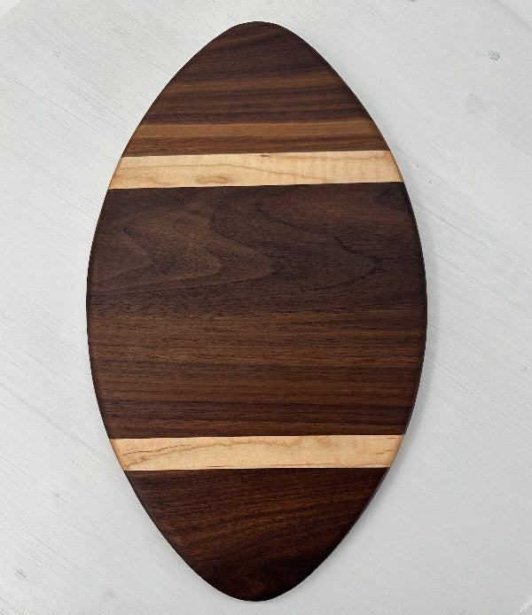 WALNUT AND MAPLE FOOTBALL BOARD