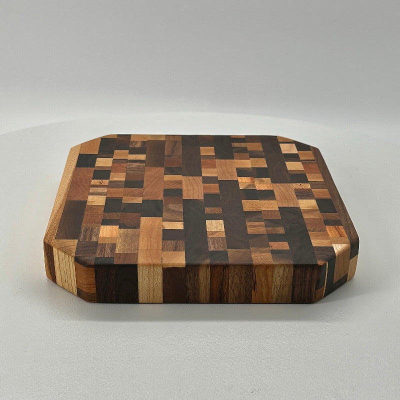 Mosaic Pattern End Grain Cutting Board