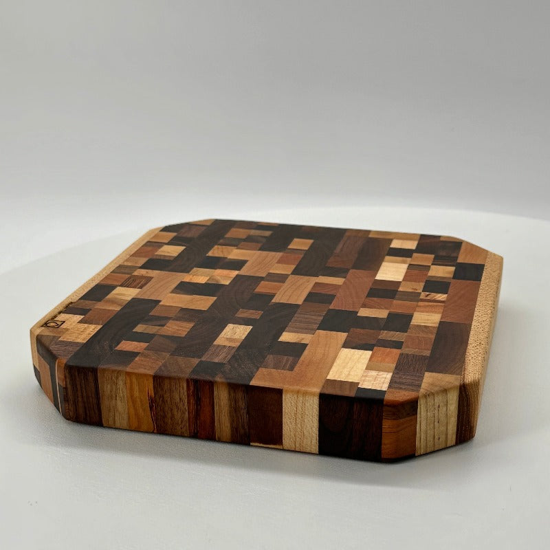 Mosaic Pattern End Grain Cutting Board