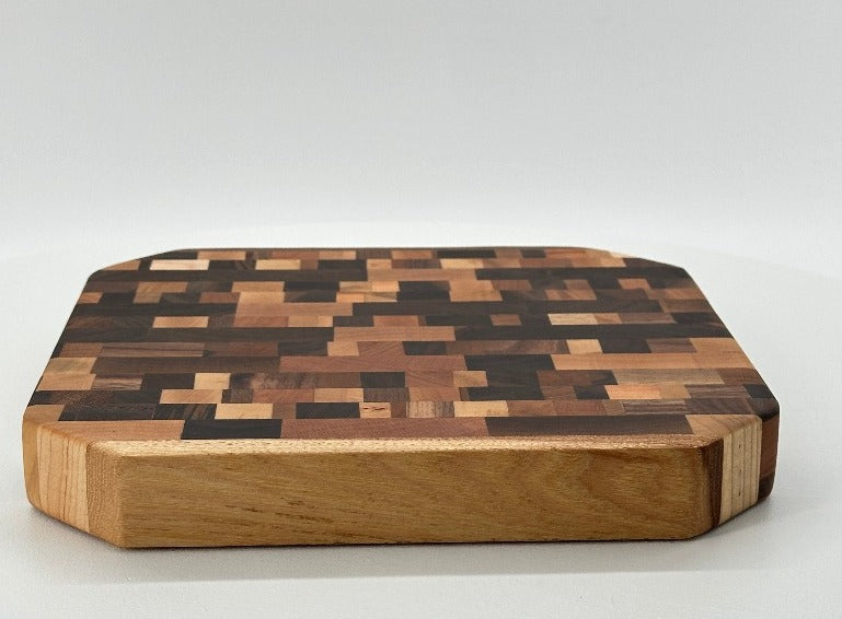 Mosaic Pattern End Grain Cutting Board