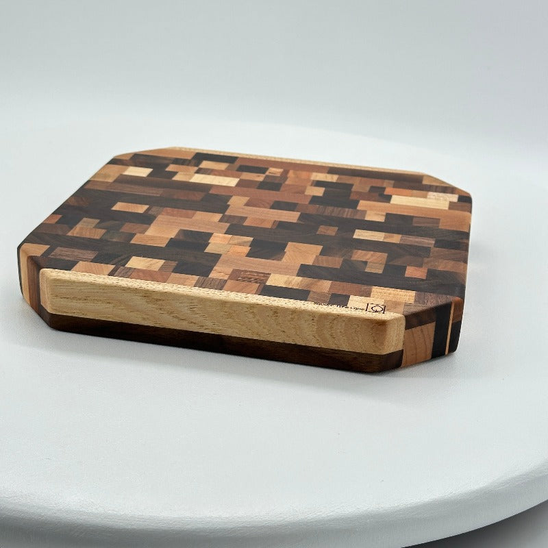 Mosaic Pattern End Grain Cutting Board