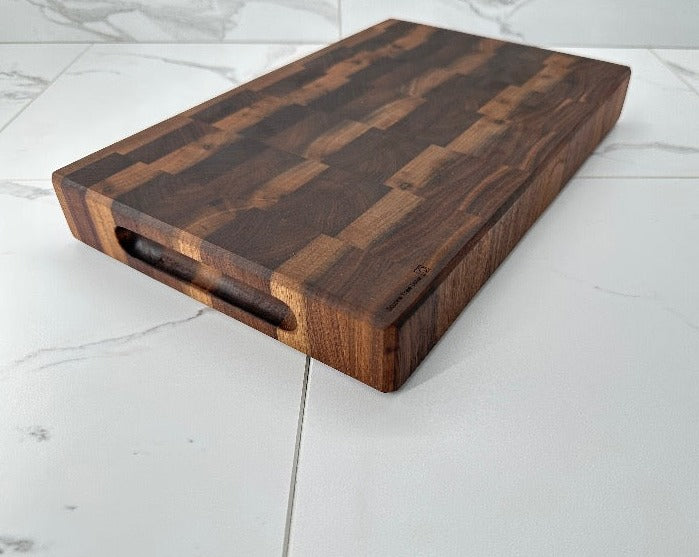 Walnut End Grain Cutting Block Countertop Companion