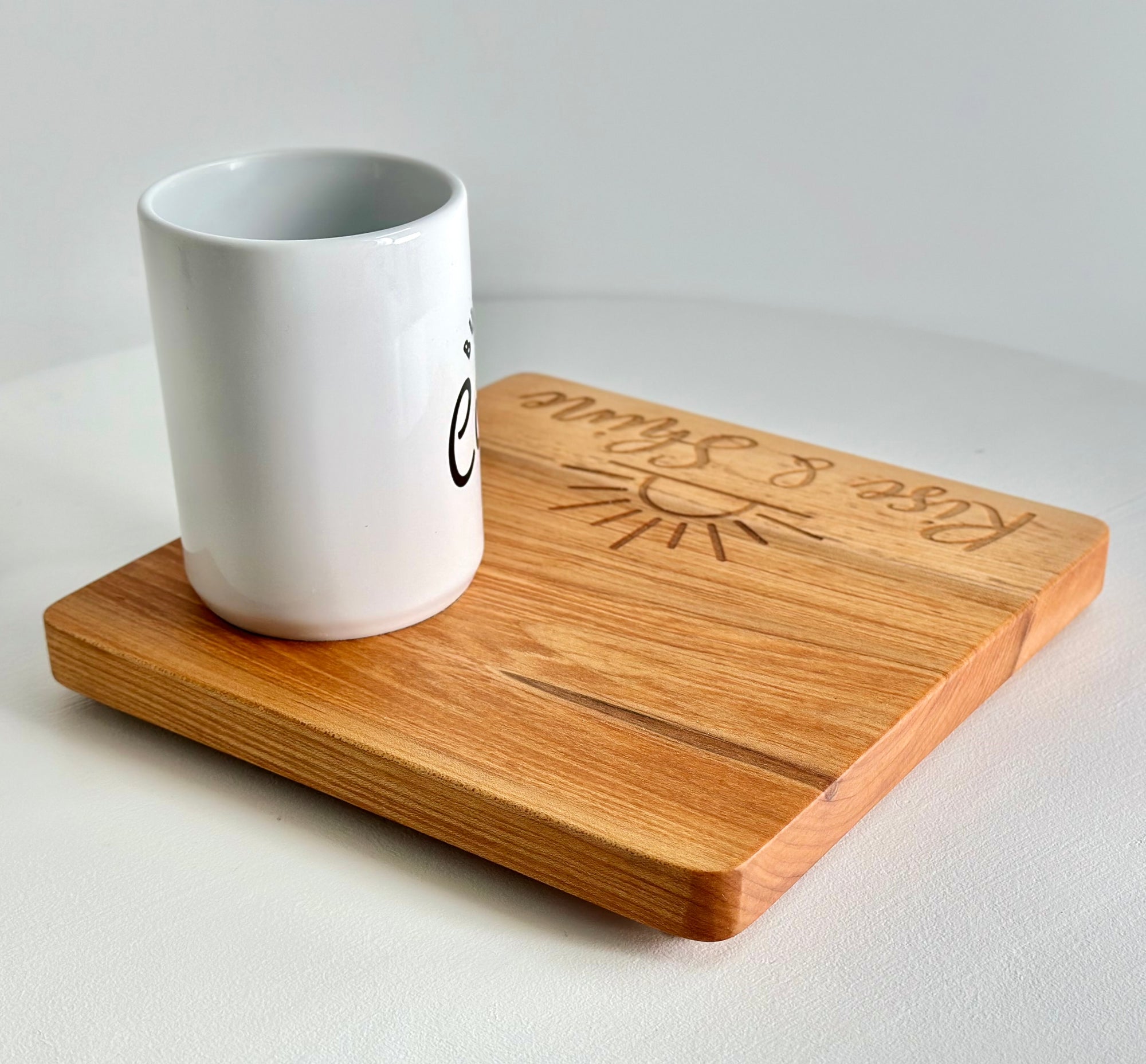 Rise & Shine Café Board with Coordinating Mug