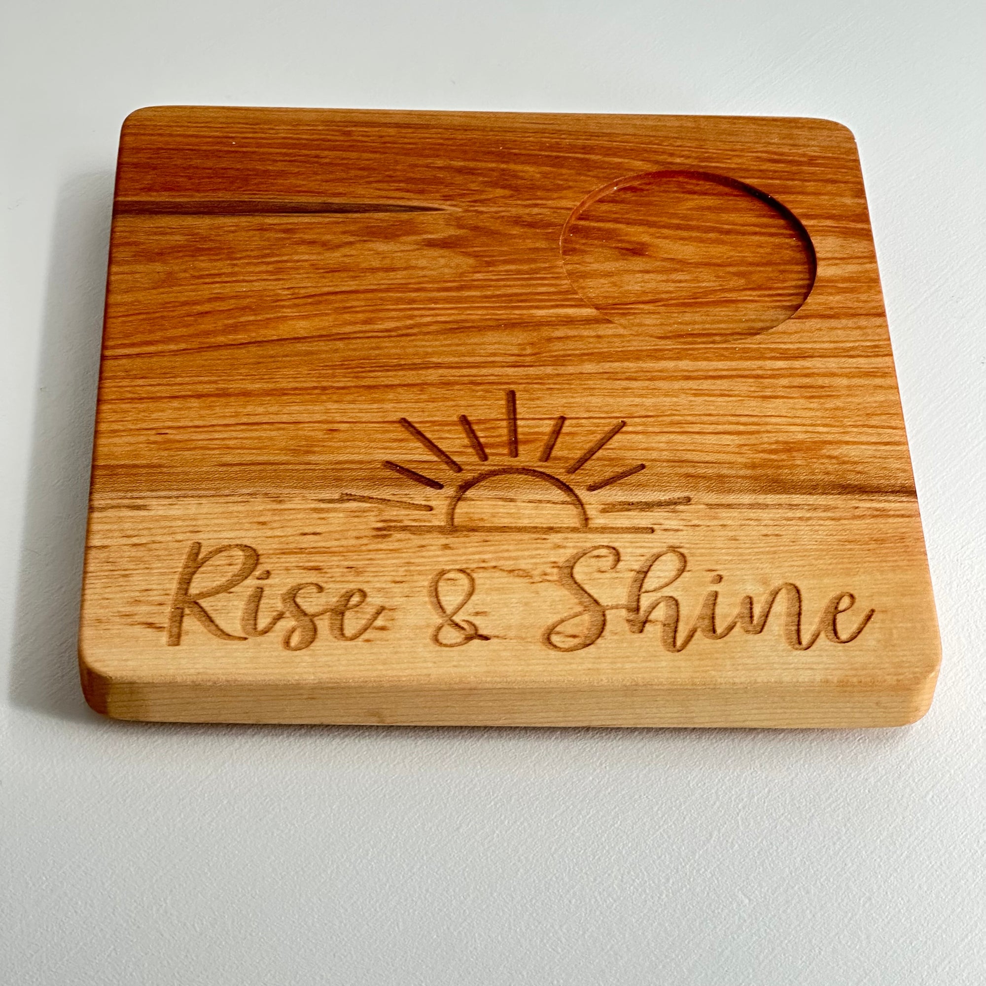 Rise & Shine Café Board with Coordinating Mug