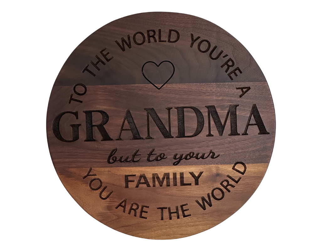 Walnut Grandma Cookie Plate