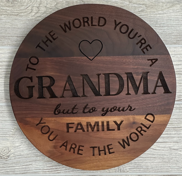 Walnut Grandma Cookie Plate