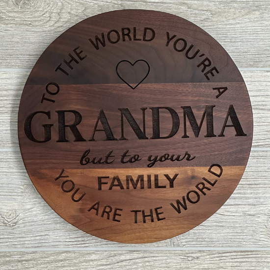 Walnut Grandma Cookie Plate