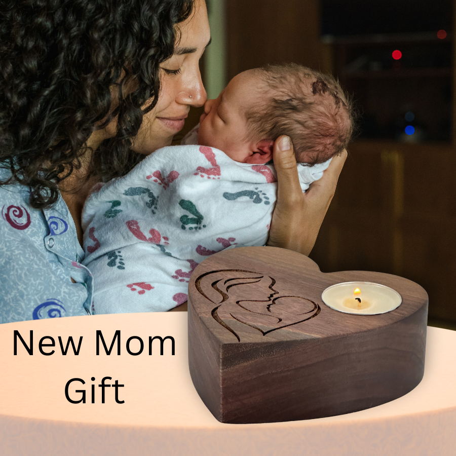 Heart Candle For New Mom or Mother To Be